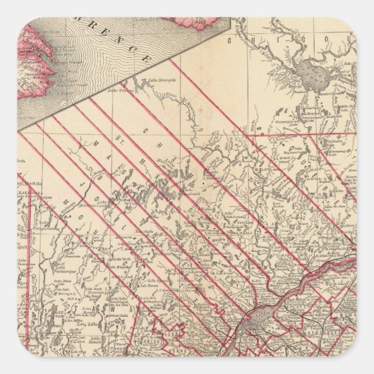 Sticker Carré Québec 3 (Devant)