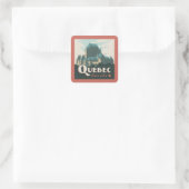 Sticker Carré Québec Canada | Château Frontenac (Sac)