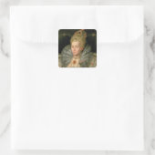 Sticker Carré Queen Elizabeth I (portrait de bust length) (Sac)
