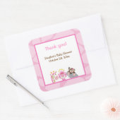 Sticker Carré Queen of the Jungle & Friends (Enveloppe)