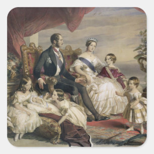 Sticker Carré Queen Victoria (1819-1901) et Prince Albert (1819)