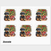 Sticker Carré Quel Cheer, Style Chiot ! (Feuille)
