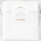 Sticker Carré Quel rôle ne comprenez-vous pas Barrel Racing Cade (Sac)