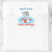 Sticker Carré Quelle que soit la chèvre (Sac)