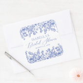 Sticker Carré Quelque Chose Fleurs Aquarelle Salle Mariée (Enveloppe)