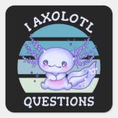 Sticker Carré Questions axolotales (Devant)