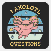 Sticker Carré Questions axolotales (Devant)
