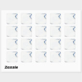 Sticker Carré Qu'il neige (Feuille)