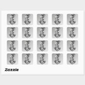 Sticker Carré Quirky Jester et Puppet King (Feuille)