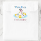 Sticker Carré Quoi qu'il flotte votre vache 2 (Sac)