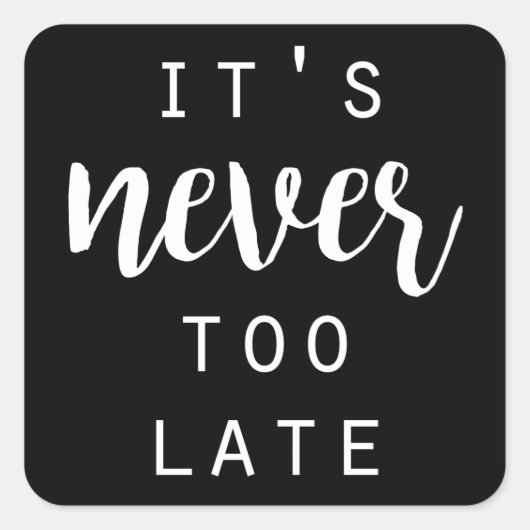 Sticker Carré Quotable IV (Devant)