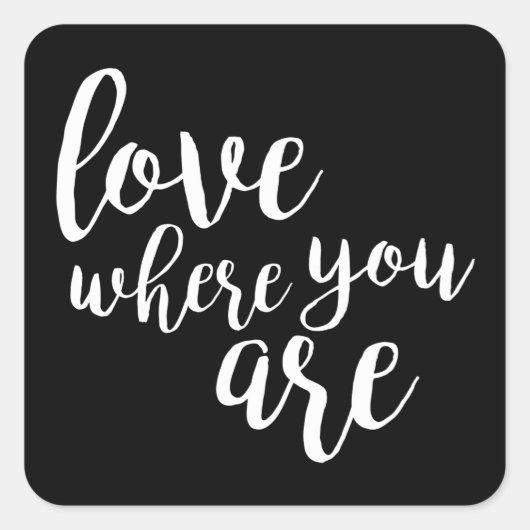 Sticker Carré Quotable V (Devant)