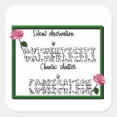 Sticker Carré Quotezy (Devant)