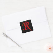 STICKER CARRÉ R (Enveloppe)
