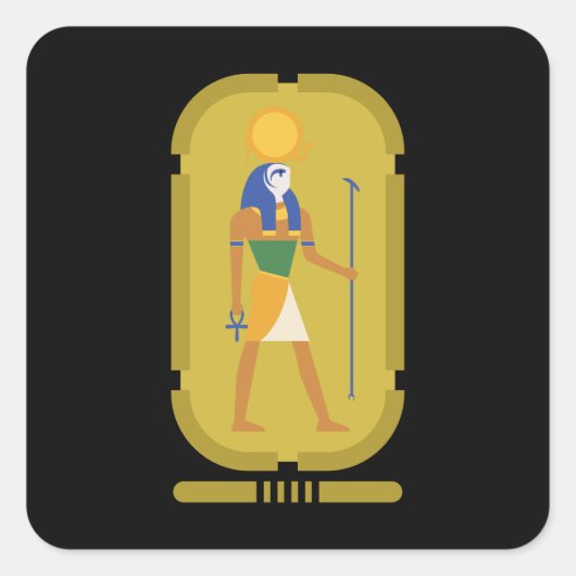 Sticker Carré Ra God of the Sun (Devant)