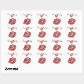 Sticker Carré RAB Rockabilly très Cherry Kiss (Feuille)