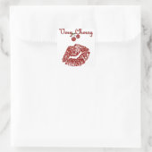 Sticker Carré RAB Rockabilly très Cherry Kiss (Sac)