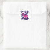 Sticker Carré Rabbit Alien (Sac)