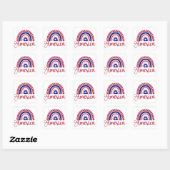 Sticker Carré Rainbow America (Feuille)