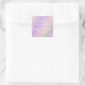 Sticker Carré Rainbow Fairy Lights Fille fête d'anniversaire (Sac)