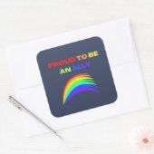 STICKER CARRÉ RAINBOW FIER D'ÊTRE UN ALLIÉ (Enveloppe)