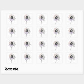 Sticker Carré Rainbow Flower Funky Art (Feuille)