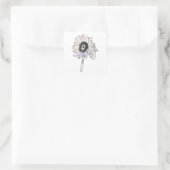 Sticker Carré Rainbow Flower Funky Art (Sac)