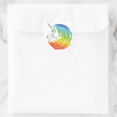Sticker Carré Rainbow Mane Unicorn (Sac)