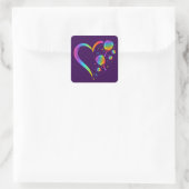 Sticker Carré Rainbow Padel (Sac)