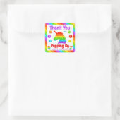 Sticker Carré Rainbow Pop It Fidget Toy Anniversaire (Sac)