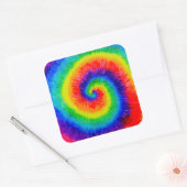 Sticker Carré Rainbow Tie-Dye Alcohol (Enveloppe)