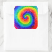 Sticker Carré Rainbow Tie-Dye Alcohol (Sac)