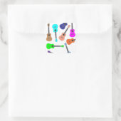 Sticker Carré Rainbow Ukulele (Sac)