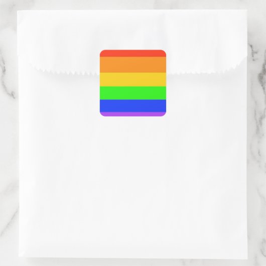 Sticker Carré Rainbows Partout ! (Sac)