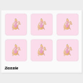 Sticker Carré Raiponce (Feuille)