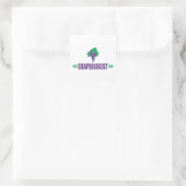 Sticker Carré Raisins Drôles (Sac)