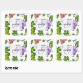 Sticker Carré Raisins et raisins doux (Feuille)