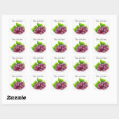 Sticker Carré Raisins rouges (Feuille)