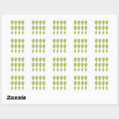 Sticker Carré Raisins verts (Feuille)
