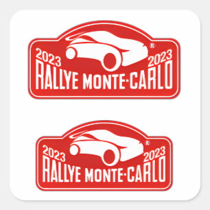 Sticker Carré Rallye Monte-Carlo WRC Monte-Carlo
