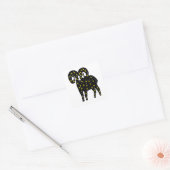 Sticker Carré Ram Space Stars Silhouette (Enveloppe)