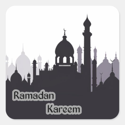 Sticker Carré ramadan kareem (Devant)