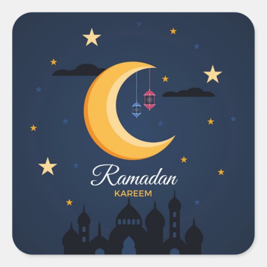 Sticker Carré Ramadan Kareem (Devant)