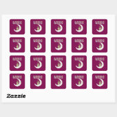 Sticker Carré Ramadan Moubarak (Feuille)