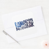 Sticker Carré Ramadan Moubarak citation islamique (Enveloppe)