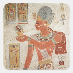 Sticker Carré Ramesses III dans la robe de bataille