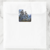 STICKER CARRÉ RANDONNÉE MONTAGNE (Sac)