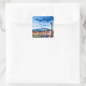 Sticker Carré Rangée de statues illuminées à Padova (Sac)