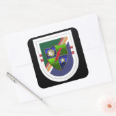 Sticker Carré Ranger 2nd Bn Beret Flash (ancien) avec DUI Sticke (Enveloppe)