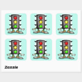 Sticker Carré Rapport Stoplight (Feuille)